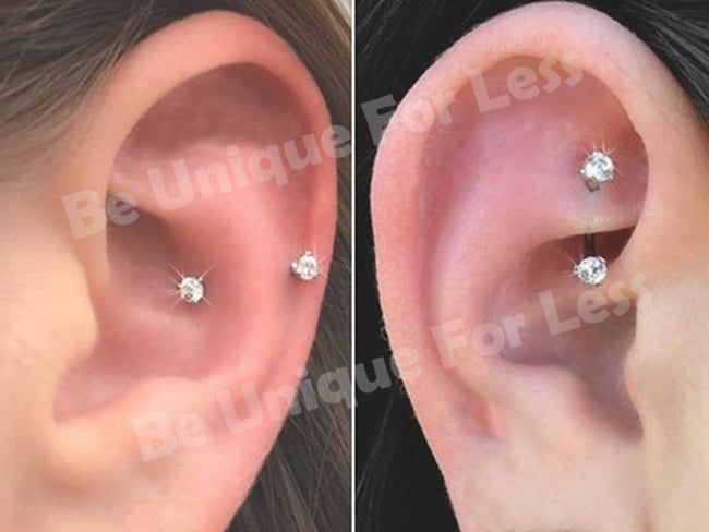 Curved bar hot sale cartilage earrings